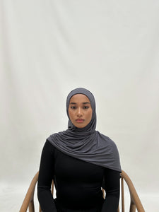 Premium Jersey Hijab | SLATE