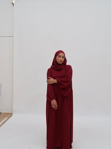 Lana Abaya Dress | Maroon