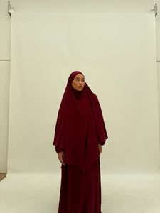 Lana Diamond Khimar | Maroon