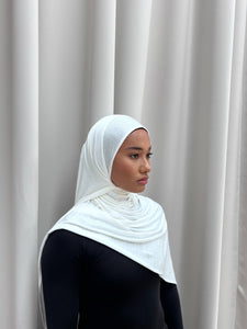 Premium Jersey Hijab | BLANC