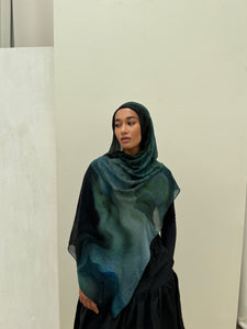 Printed Modal Hijab | Aurora Mist