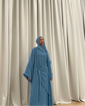 Load image into Gallery viewer, Terre Silken Abaya | Azure