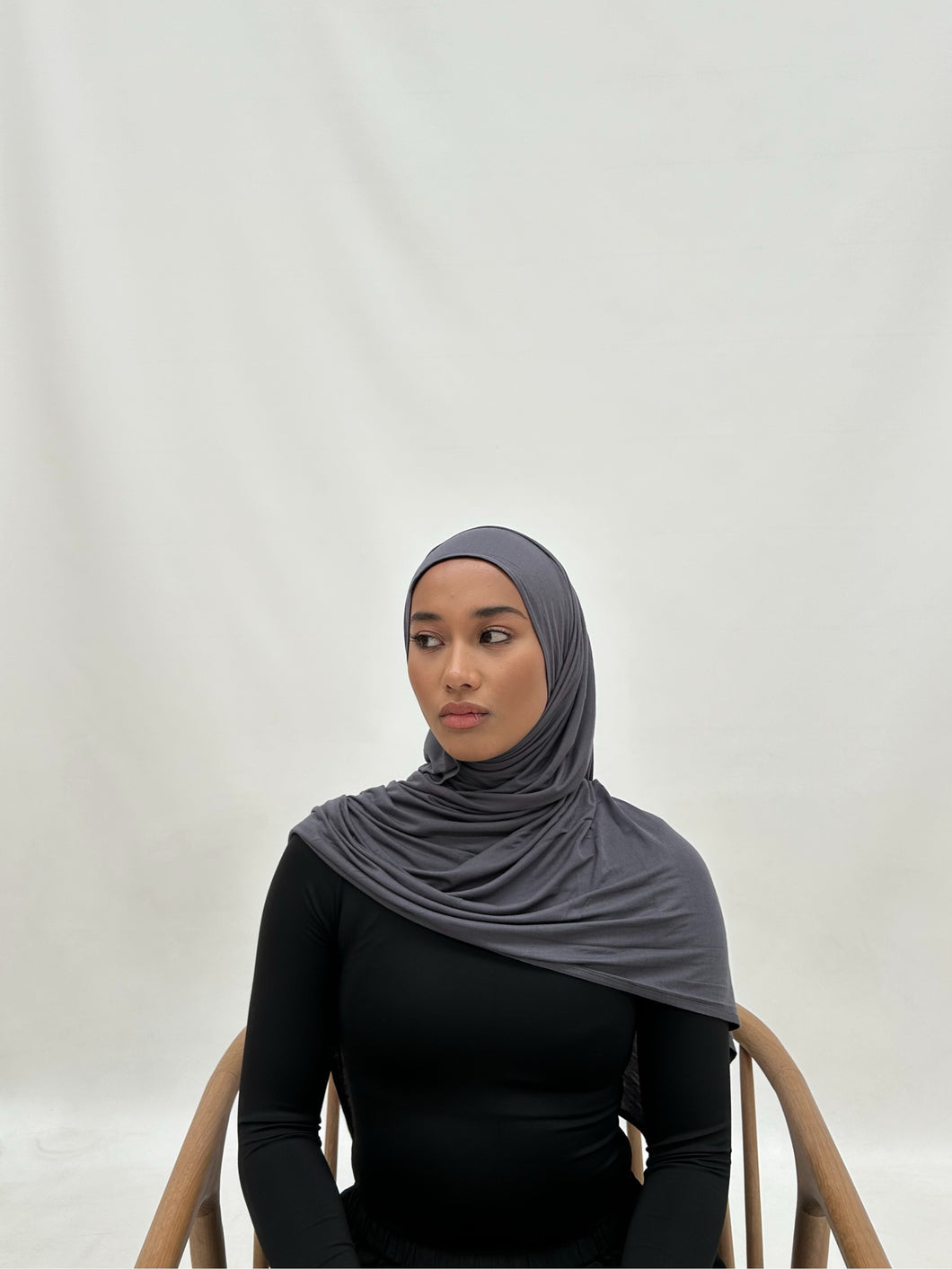 Premium Jersey Hijab | SLATE