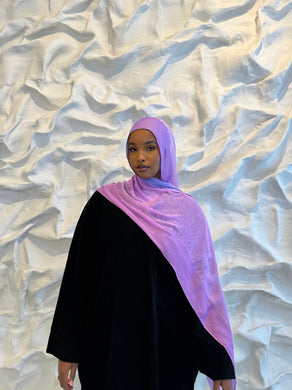 Printed Modal Hijab | Violet Skies