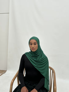 Premium Jersey Hijab | EMERALD