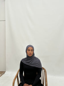 Premium Jersey Hijab | SLATE