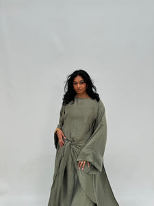 Terre Silken Abaya | Sage