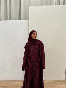 Terre Silken Abaya | Rouge Royale