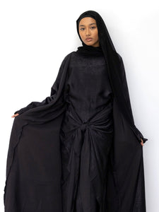 Terre Silken Abaya | Obsidian